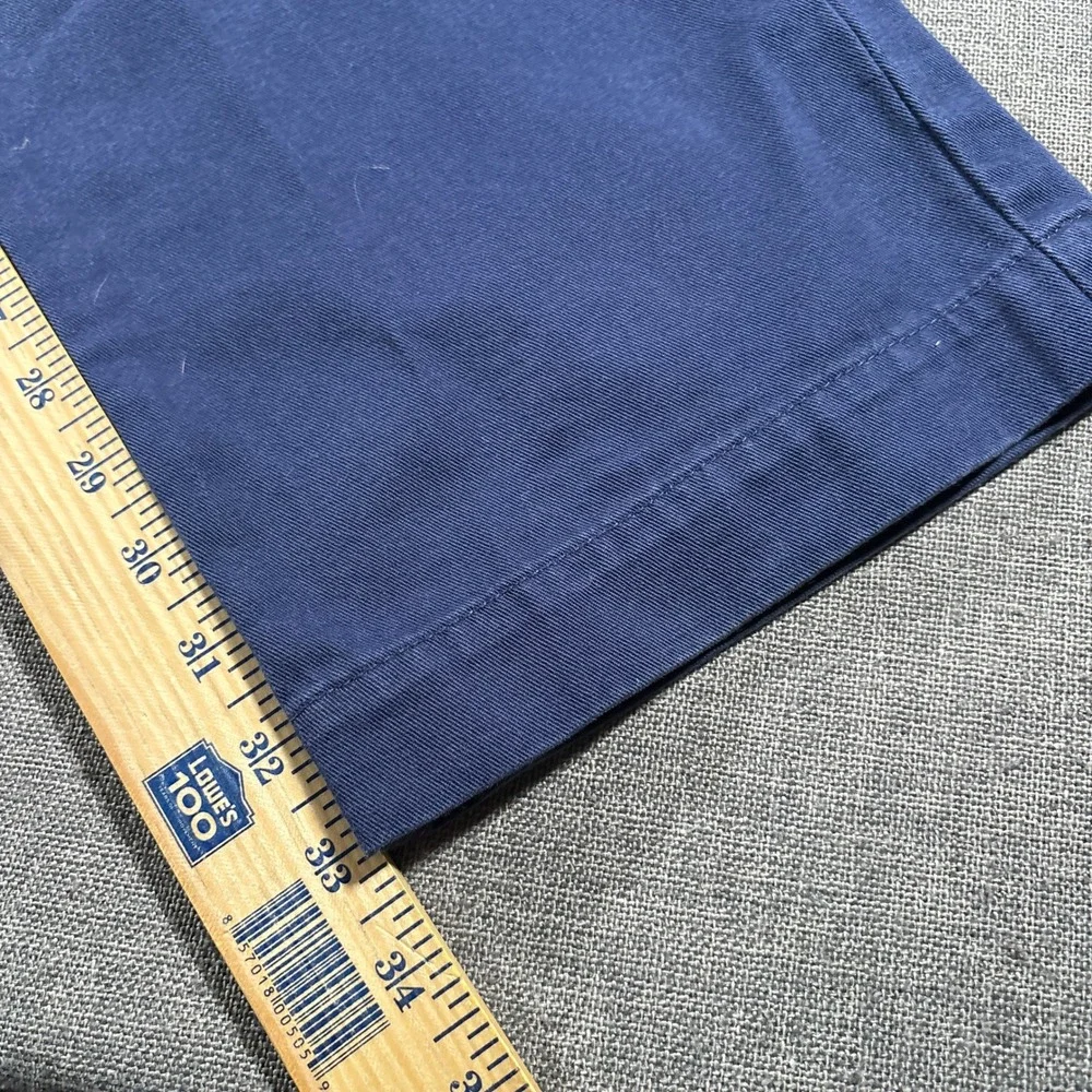 Vineyard Vines Chino Pants Mens 34x34 Navy Blue Cotton Twill 1P0131 Flat Front